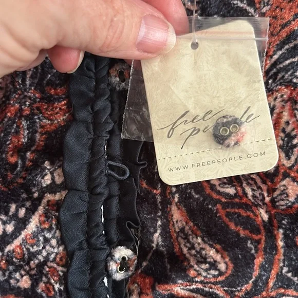 Free people cropped long sleeve m shirt NWT - Picture 15 of 15